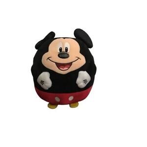 Disney Mickey Mouse Roly Poly Plush Stuffed Animal Toy Made By Ty For Disney